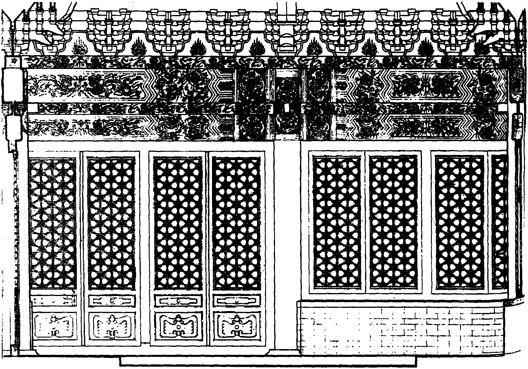 紫禁城文华殿细部图